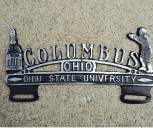columbus car plaque